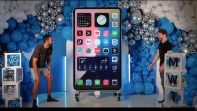 Indian-Origin YouTuber Breaks World Record with 6.74-Foot iPhone Creation