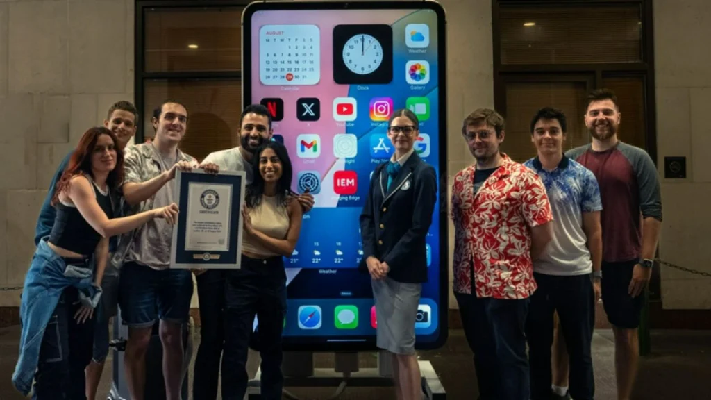 Indian-Origin YouTuber Breaks World Record with 6.74-Foot iPhone Creation